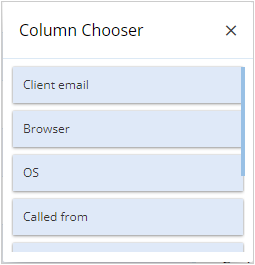 Column chooser